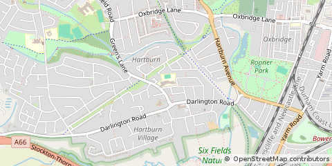 Map of Stockton-on-Tees