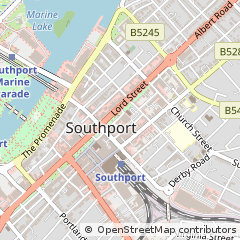 Map of Southport, Merseyside