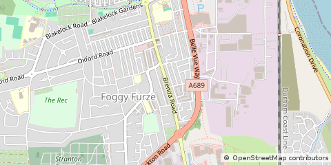 Map of Hartlepool, Cleveland