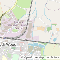 Map of Paddock Wood, Kent