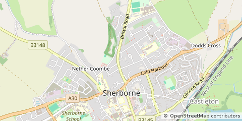 Map of Sherborne