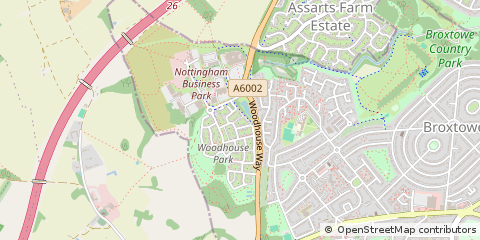 Map of Nottingham