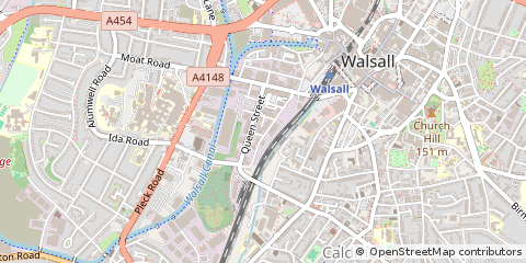 Map of Walsall