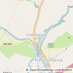 Map of Milnthorpe, Cumbria