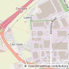 Map of Wakefield, West Yorkshire