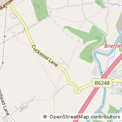 Map of Fence, Lancashire