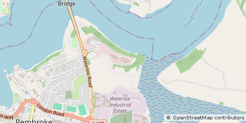 Map of Pembroke Dock, Pembrokeshire