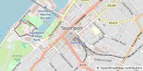 Map of Southport