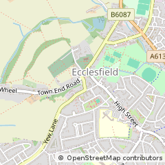 Map of Sheffield, South Yorkshire