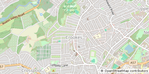 Map of Sheffield