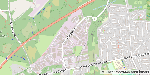 Map of Wimborne