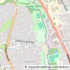 Map of Newcastle Under Lyme, Staffordshire