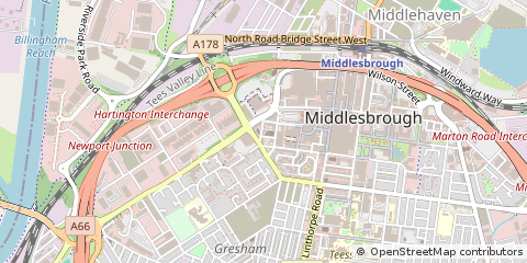 Map of Middlesbrough
