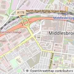 Map of Middlesbrough