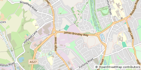 Map of Stoke-on-Trent, Staffordshire