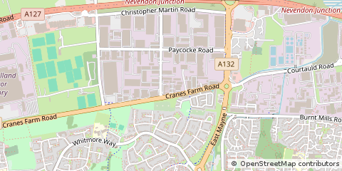 Map of Basildon, Essex