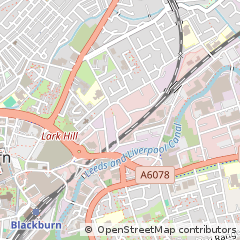 Map of Blackburn, Lancashire