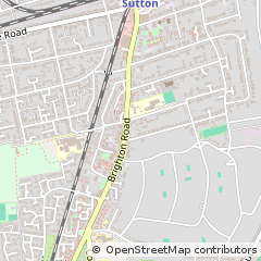 Map of Sutton, Surrey