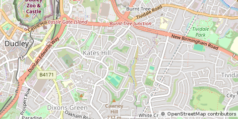 Map of Dudley