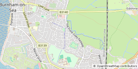 Map of Burnham-on-SEA
