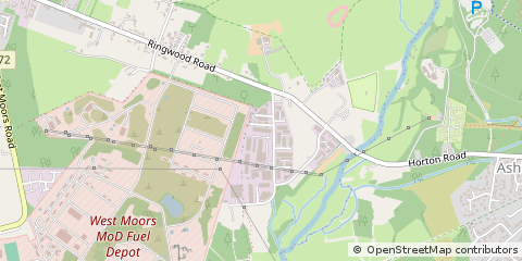 Map of Wimborne, Dorset