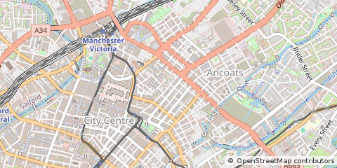 Map of Manchester