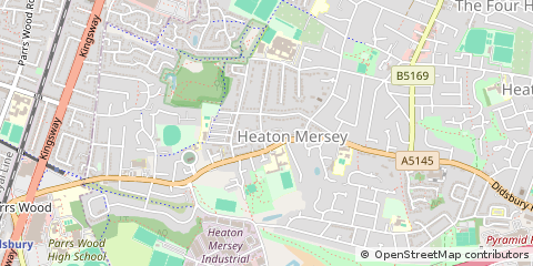 Map of Stockport, Cheshire