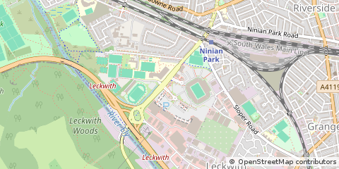Map of Cardiff