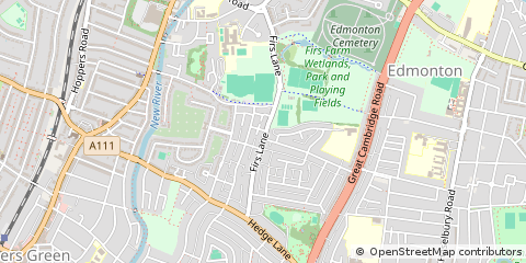 Map of Palmers Green, London