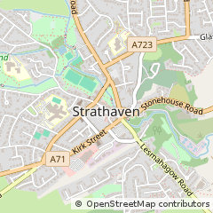 Map of Strathaven, South Lanarkshire