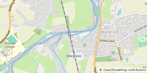 Map of Wargrave, Berkshire