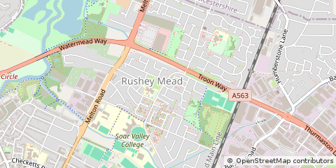 Map of Leicester