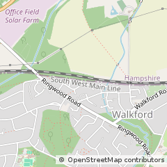 Map of Christchurch, Dorset