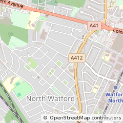 Map of Watford, Herts