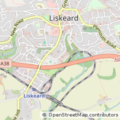 Map of Liskeard, Cornwall