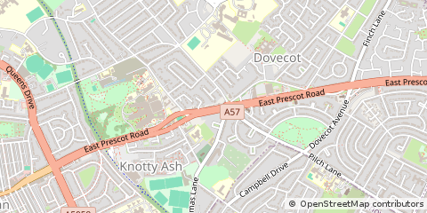 Map of Liverpool, Merseyside
