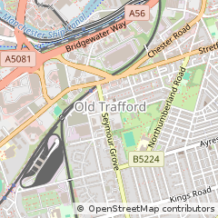 Map of OLD Trafford, Greater Manchester
