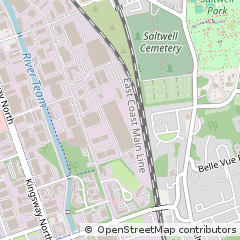 Map of Gateshead, Tyne & Wear