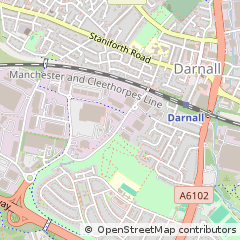 Map of Sheffield, South Yorkshire
