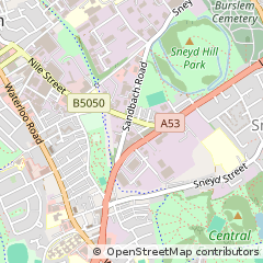 Map of Stoke-on-Trent, Staffordshire