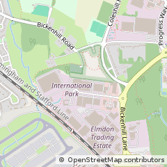 Map of Birmingham, West Midlands