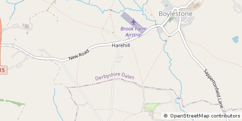 Map of Ashbourne, Derbyshire