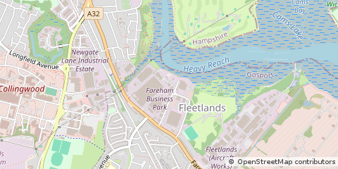 Map of Gosport, Hampshire