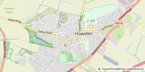 Map of Goole, South Yorkshire