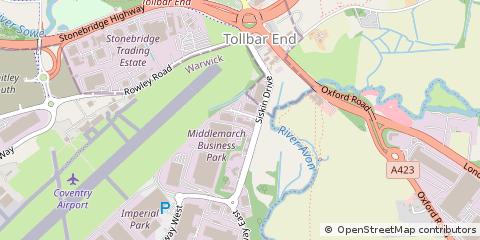 Map of Coventry, West Midlands