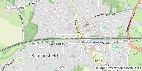 Map of Beaconsfield, Buckinghamshire