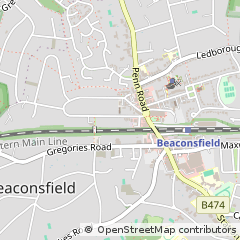 Map of Beaconsfield, Buckinghamshire