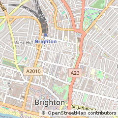 Map of Brighton, East Sussex