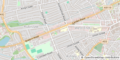 Map of Aberdeen
