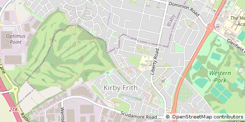 Map of Leicester